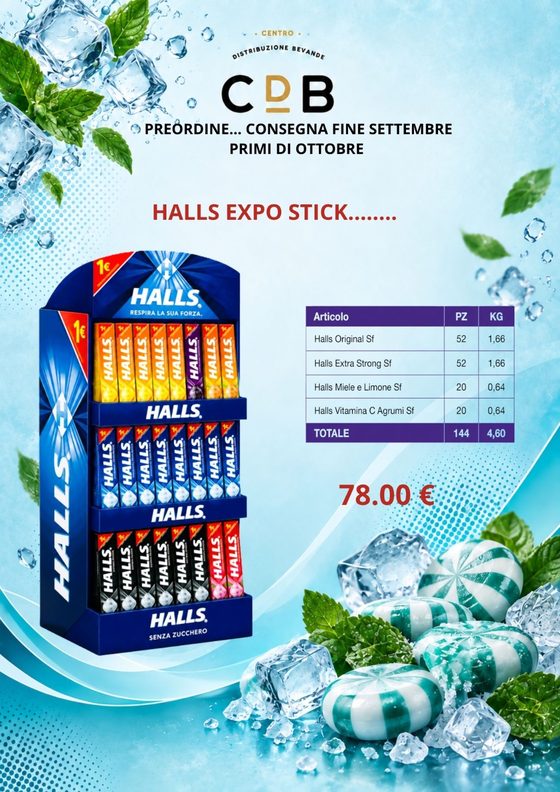 Offerte di ottobre, pagina 15: Preordine: Halls Expo Stick