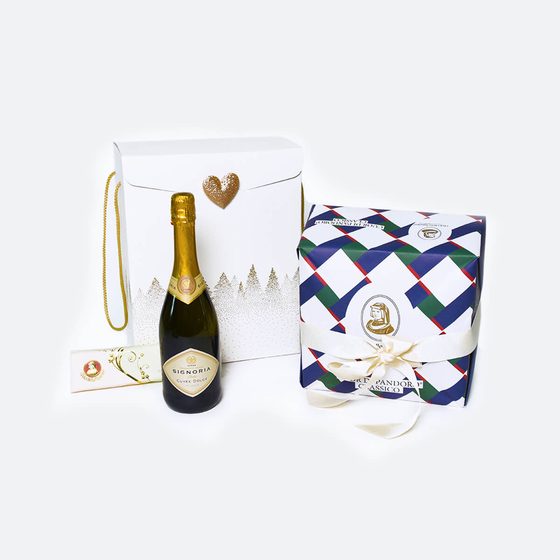 Borsa regalo con spumante