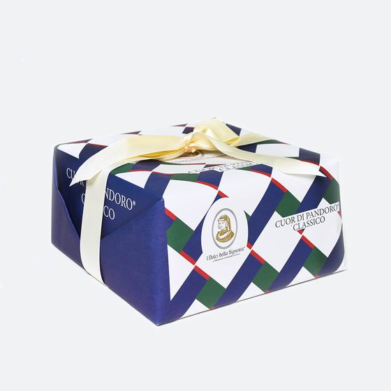 Panettone, incarto blu